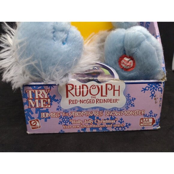 Rudolph Red Nosed Reindeer Bumble Abominable Snow monster sing Plush AS IS READ - Picture 6 of 8